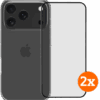 BlueBuilt Back Cover iPhone 17 Pro Transparant + Screenprotector Glas Duo Pack