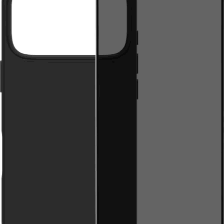 BlueBuilt Back Cover iPhone 17 Pro Zwart + BlueBuilt iPhone 17 Pro Privacy Screenprotector Glas