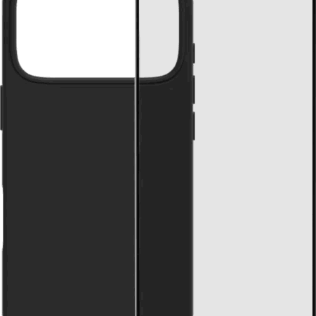 BlueBuilt Back Cover iPhone 17 Pro Zwart + BlueBuilt iPhone 17 Pro Screenprotector Glas