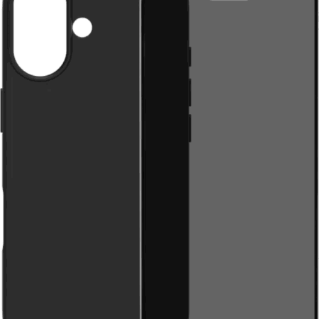 BlueBuilt Back Cover iPhone 17 Zwart + BlueBuilt iPhone 17 Privacy Screenprotector Glas