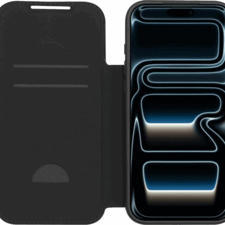 BlueBuilt Book Case met MagSafe iPhone 18 Pro Max Leer Zwart