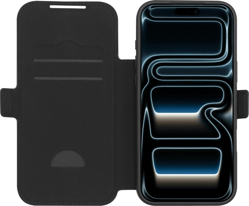BlueBuilt Book Case met MagSafe iPhone 18 Pro Max Leer Zwart