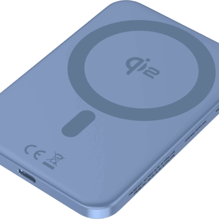 BlueBuilt Draadloze Powerbank met Qi2 en MagSafe 5.000 mAh met Snelladen 20 Watt Blauw