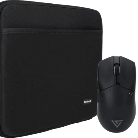 BlueBuilt Laptophoes breedte 31 cm 13 inch M Zwart + Vortech Pro Gaming Muis