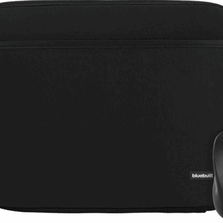 BlueBuilt Laptophoes breedte 32 cm 14 inch Zwart + Nexum Draadloze muis