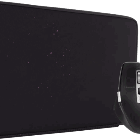 BlueBuilt Laptophoes voor Apple MacBook Pro 14 inch Zwart + BlueBuilt Maximus Draadloze Ergonomische Bluetooth Muis