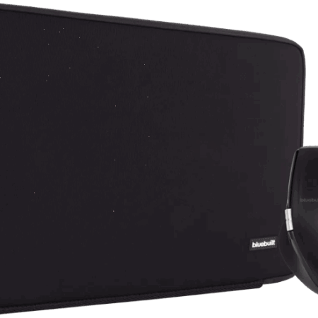 BlueBuilt Laptophoes voor Apple MacBook Pro 16 inch Zwart + BlueBuilt Maximus Draadloze Ergonomische Bluetooth Muis