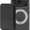 BlueBuilt MagSafe Hoesje en Standaard iPhone 18 Pro Transparant + Kaarthouder Leer Zwart