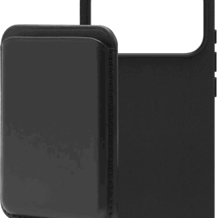 BlueBuilt MagSafe Hoesje iPhone 18 Pro Leer Zwart + Kaarthouder Leer Zwart