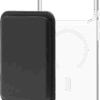 BlueBuilt MagSafe Hoesje iPhone 18 Pro Max Transparant + Kaarthouder Leer Zwart