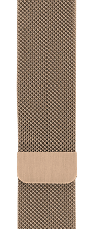 BlueBuilt Milanees Bandje Goud voor Apple Watch 40/41/42 mm