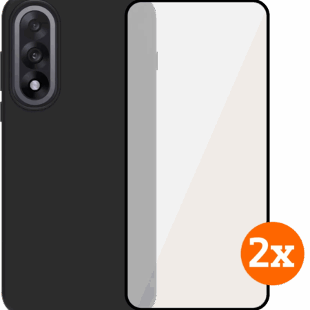BlueBuilt OnePlus Nord 5 Back Cover Transparant + Screenprotector Glas Duo Pack