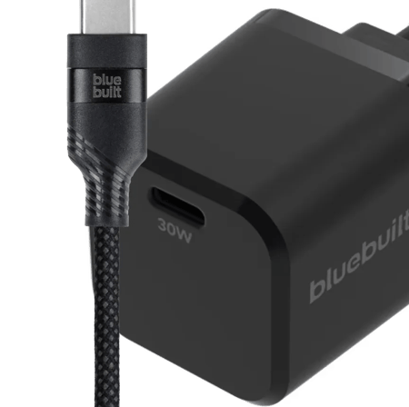 BlueBuilt Power Delivery Oplader 30W + Usb C Kabel 1
