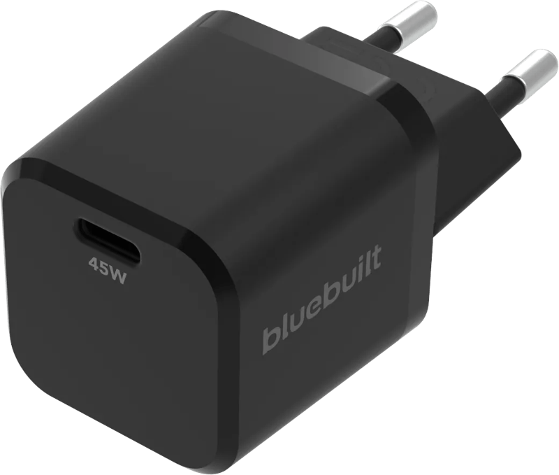 BlueBuilt Power Delivery Oplader met Usb C Poort 45W Zwart