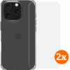 BlueBuilt Protective Back Cover iPhone 16 Pro Transparant + Screenprotector Glas Duo Pack