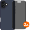 BlueBuilt Protective Back Cover iPhone 17 Blauw + Privacy Filter Screenprotector Duo Pack