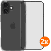 BlueBuilt Protective Back Cover iPhone 17 Transparant + Screenprotector Glas Duo Pack