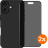 BlueBuilt Protective Back Cover iPhone 17 Zwart + Privacy Filter Screenprotector Duo Pack