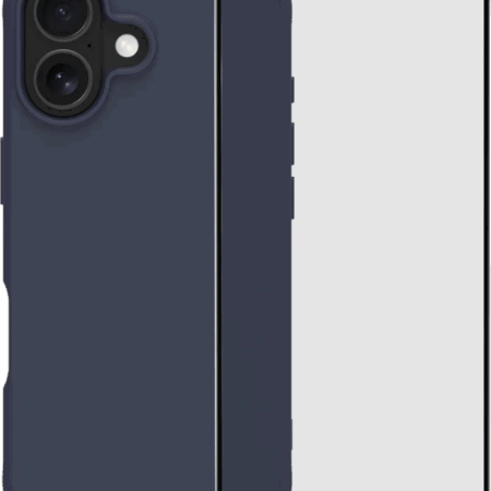 BlueBuilt Protective Back Cover met MagSafe iPhone 17 Blauw + BlueBuilt iPhone 17 Screenprotector Glas