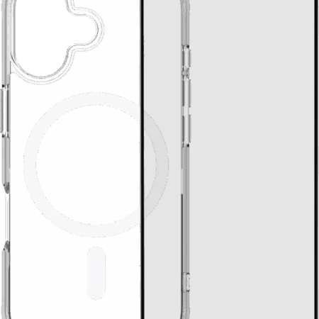 BlueBuilt Protective Back Cover met MagSafe iPhone 17 Transparant + BlueBuilt iPhone 17 Screenprotector Glas