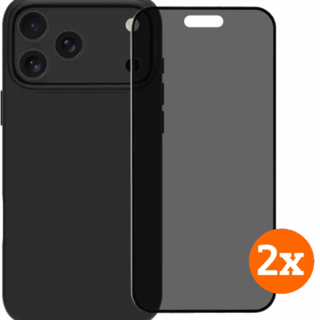 BlueBuilt Protective Cover MagSafe iPhone 17 Pro Max + Privacy Screenprotector Duo Pack