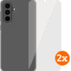 BlueBuilt Samsung Galaxy A56 Back Cover Transparant + Screenprotector Glas Duo Pack