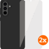 BlueBuilt Samsung Galaxy A56 Back Cover Zwart + Screenprotector Glas Duo Pack