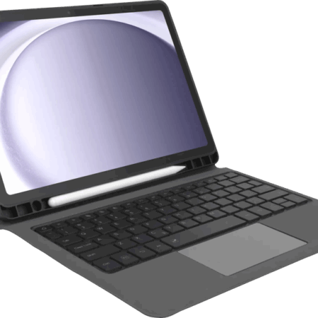 BlueBuilt Samsung Galaxy Tab A9 Plus Toetsenbord Hoes QWERTY Zwart