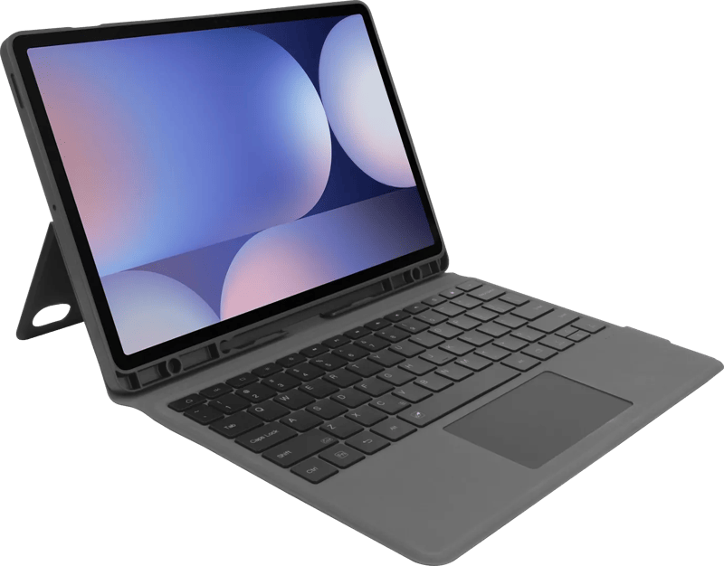 BlueBuilt Samsung Galaxy Tab S10 FE Plus Toetsenbord Hoes QWERTY Zwart