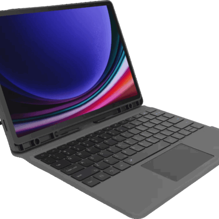 BlueBuilt Samsung Galaxy Tab S9 FE Plus/S10 Plus Toetsenbord Hoes QWERTY Zwart