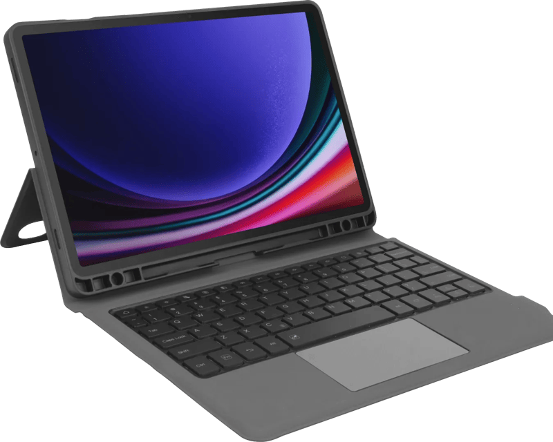BlueBuilt Samsung Galaxy Tab S9/S9 FE/S10 FE/S10 Lite Toetsenbord Hoes QWERTY Zwart