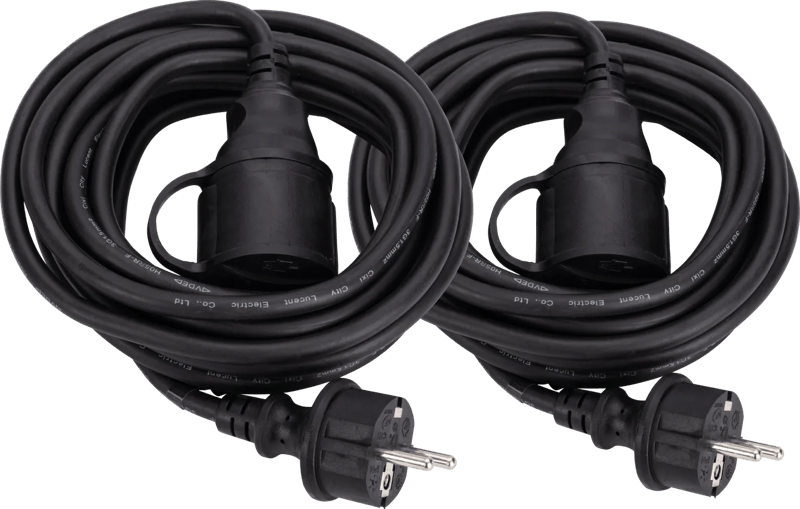 BlueBuilt Verlengkabel IP44 5m Duo Pack