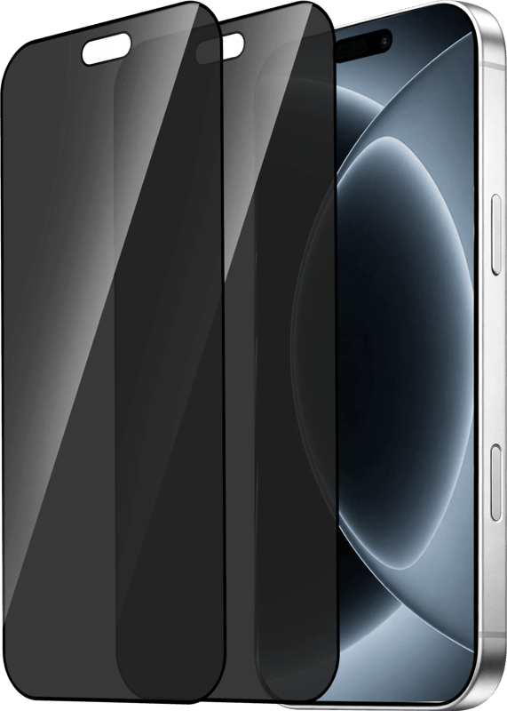 BlueBuilt iPhone 18 Pro Privacy Filter Screenprotector Glas Duo Pack