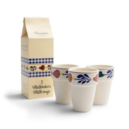 Boerenbont melkbeker Sonja set van 3 stk | Boerenbont
