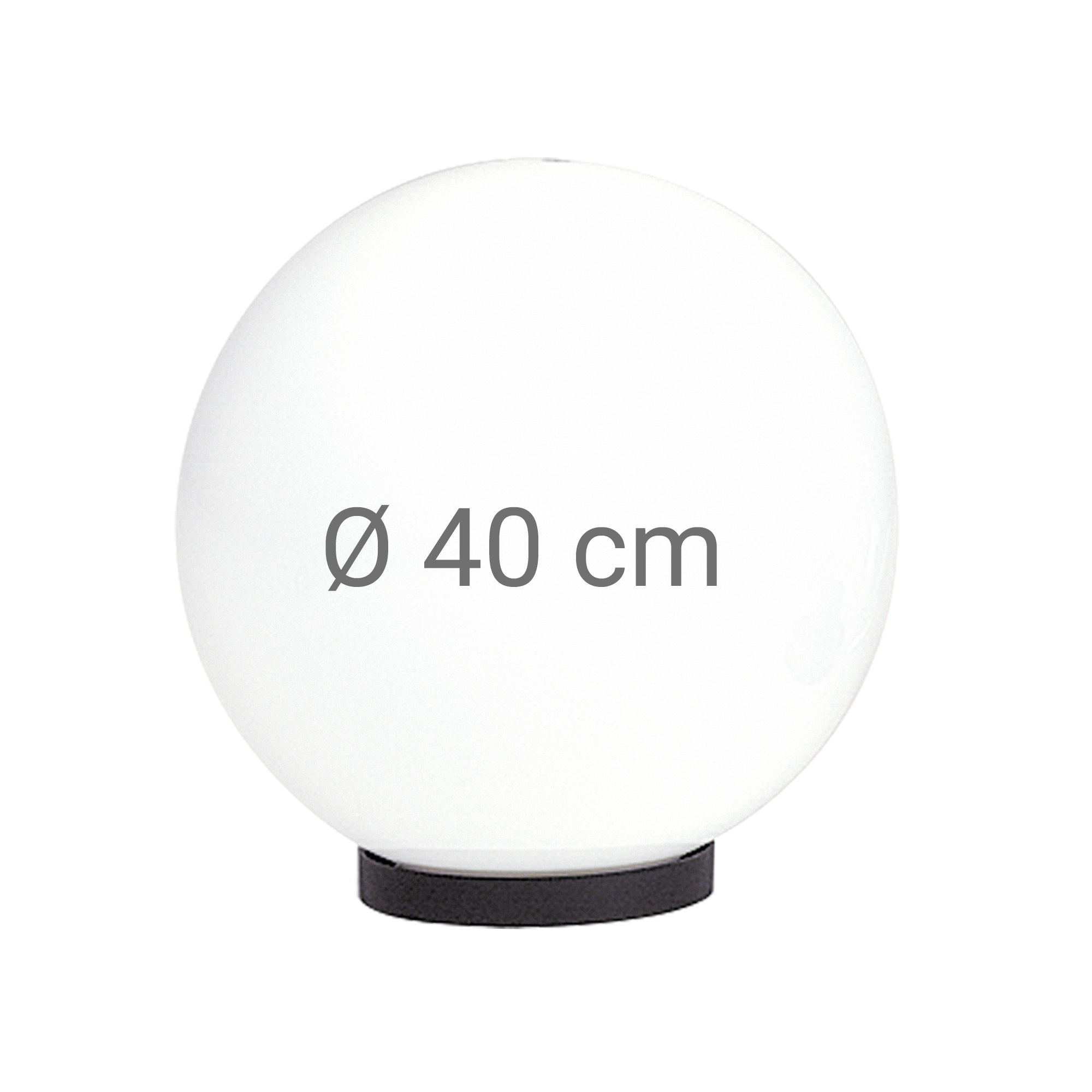 Bol opaal Ø 40 incl. flens
