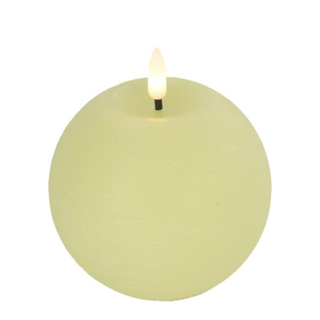 Bolkaars rustiek LED rond Lyon M creme hoogte 11 x 10 cm