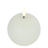 Bolkaars rustiek LED rond Lyon M wit hoogte 11 x 10 cm