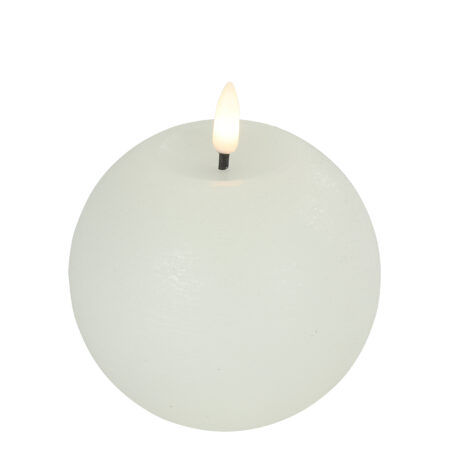 Bolkaars rustiek LED rond Lyon M wit hoogte 11 x 10 cm
