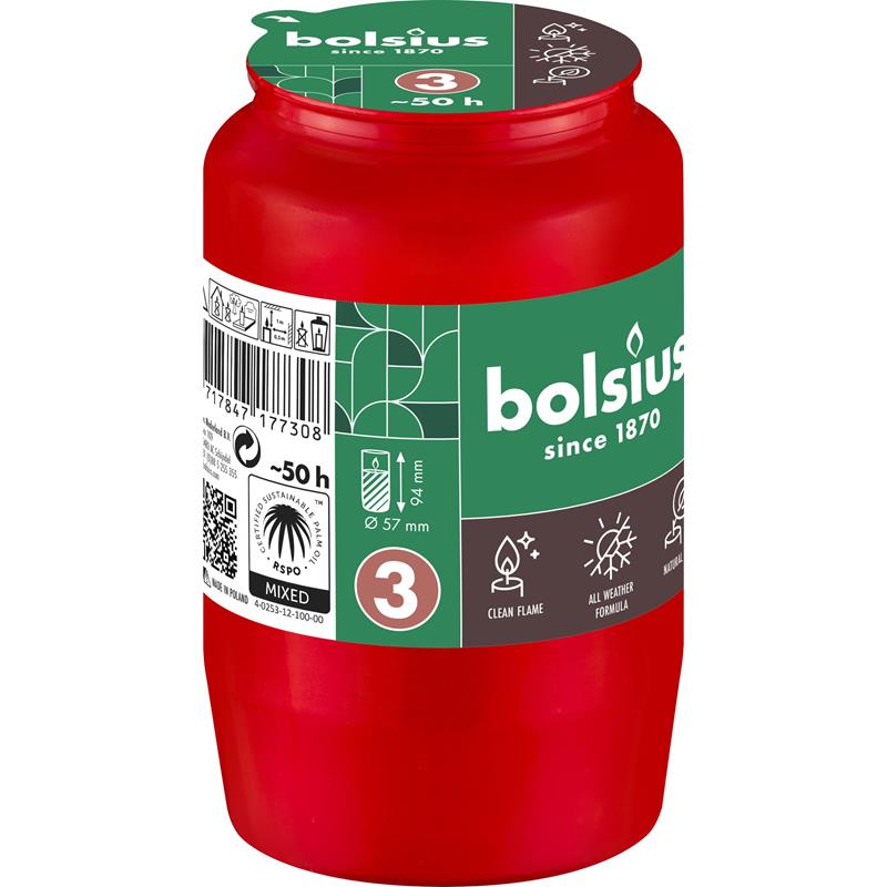 Bolsius Graflicht Compo nr.3 rood | Bolsius