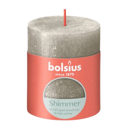 Bolsius Rustiek kaars 80/68 Champagne | Bolsius