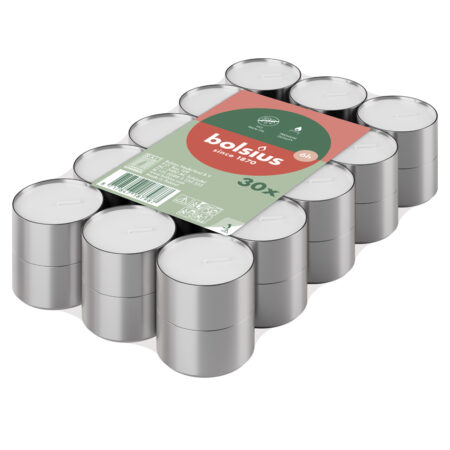 Theelichten 6-uur brickpack 30 stuks