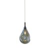 Soap Mini Single Hanglamp - Blauw glas - Antraciet fitting