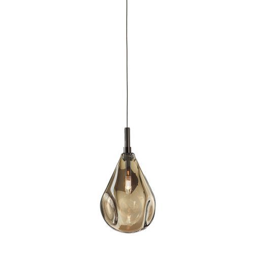 Soap Mini Single Hanglamp - Goud glas - Antraciet fitting