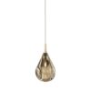 Soap Mini Single Hanglamp - Goud glas - Geborsteld gouden fitting