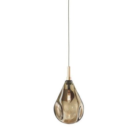 Soap Mini Single Hanglamp - Goud glas - Geborsteld gouden fitting