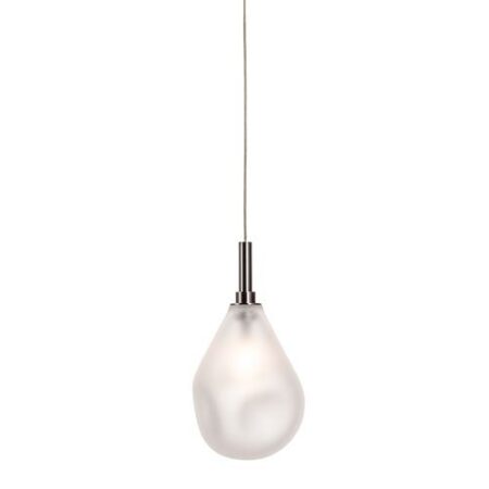 Soap Mini Single Hanglamp - Mat glas - Antraciet fitting