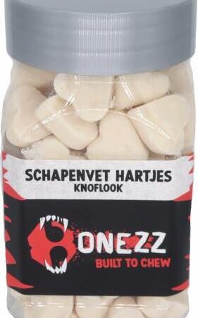 Bonezz - Schapenvet hartjes - Knoflook 220gr