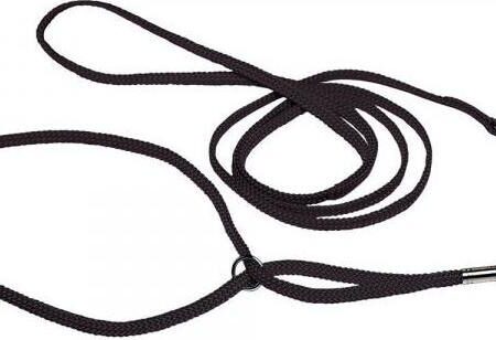 nylon showlijn rond - Zwart - 3mm x 120cm