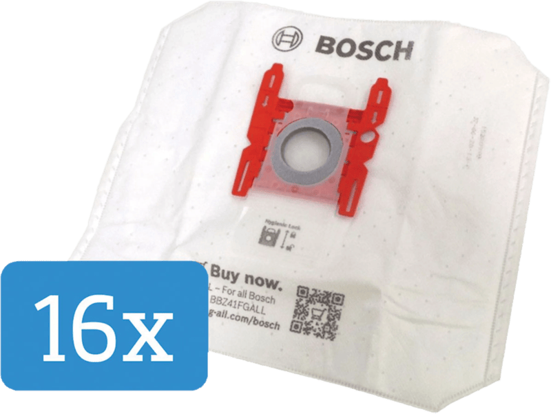 Bosch BBZ16GALL stofzuigerzak (16 stuks)