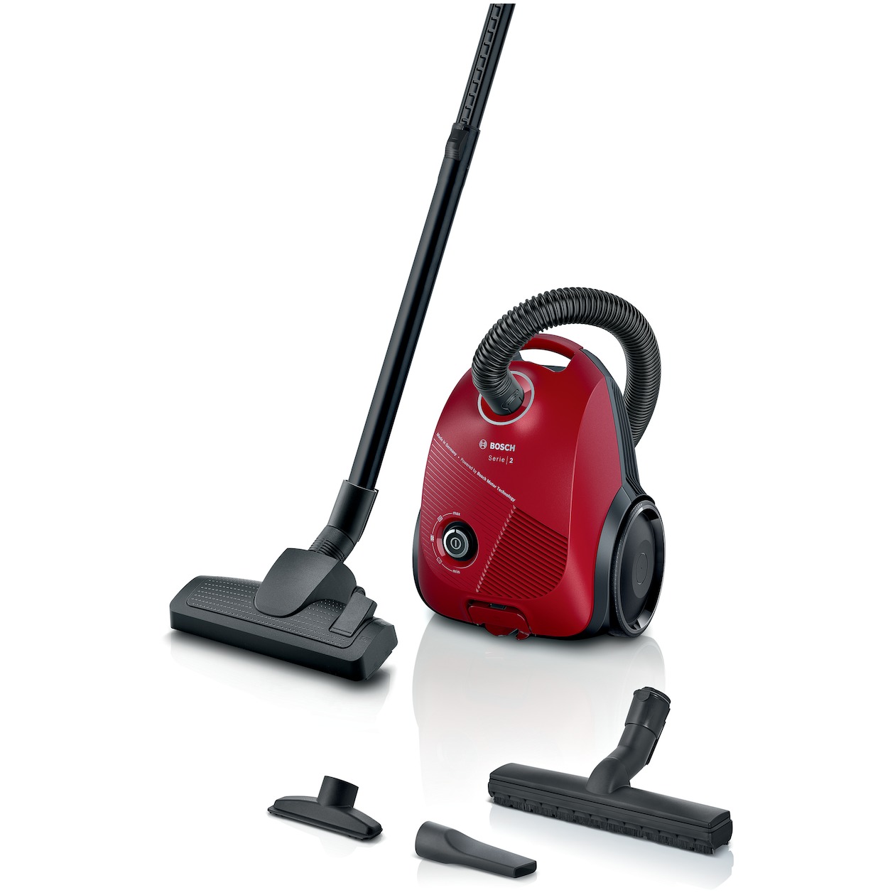 Bosch BGBS2RD1H Stofzuiger met zak Rood | Bosch